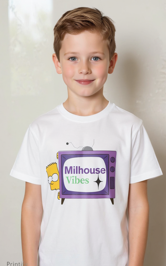 Camiseta Milhouse Vibes bart tv